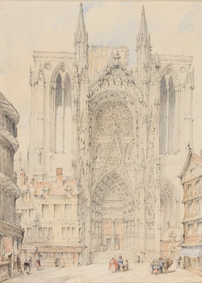 Façade de la cathédrale de Rouen - William Frome Smallwood