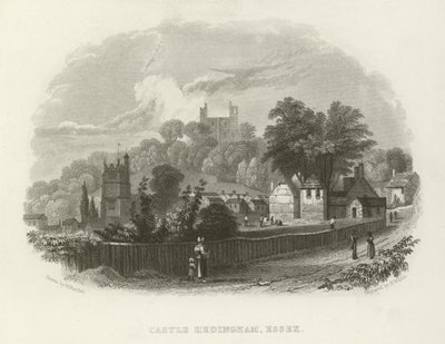 Château Hedingham, Essex - William Henry Bartlett