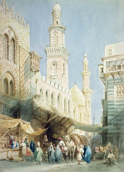 La Sharia El Gohargiyeh, Le Caire - William Henry Bartlett