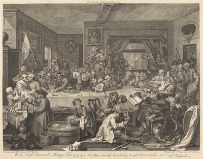 Un divertissement électoral - William Hogarth