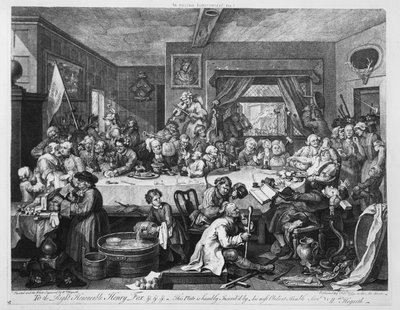 Un divertissement électoral, 1755 - William Hogarth