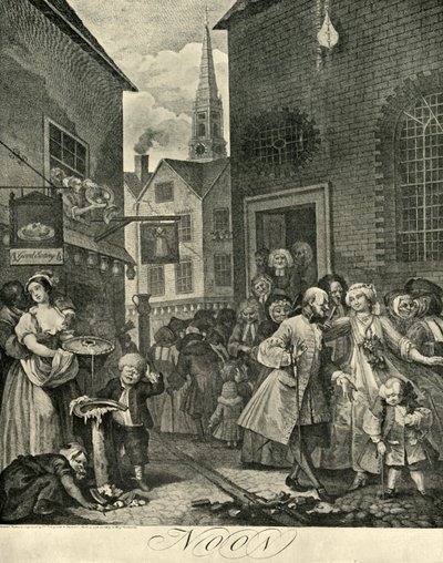 Covent Garden à midi - William Hogarth