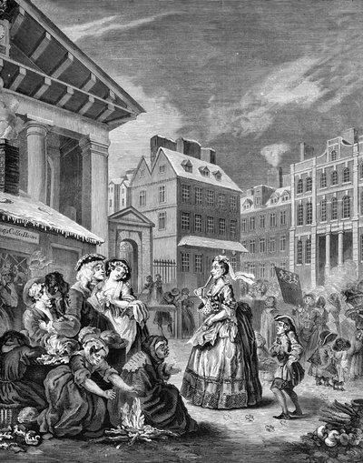 Matin - Rues de Londres - William Hogarth