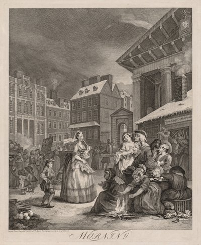 Les Quatre Moments de la Journée, 1738 - William Hogarth