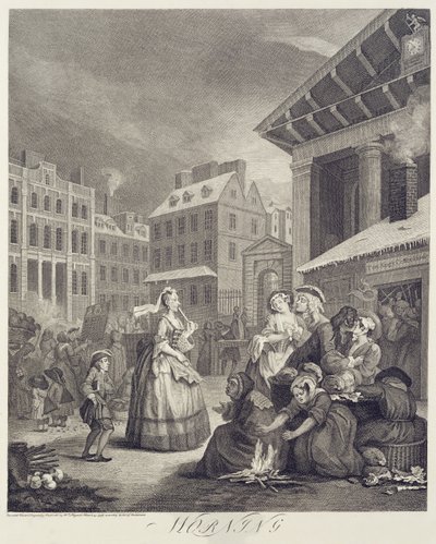 Les moments de la journée : Matin - William Hogarth