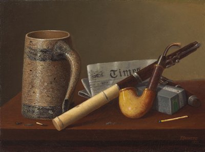 Flûte et temps, 1877 - William Michael Harnett