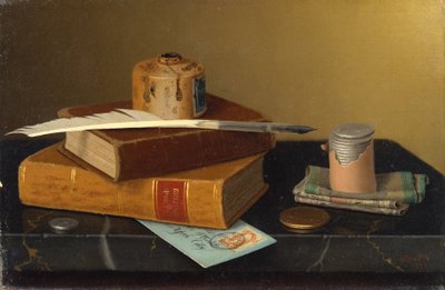 La table du banquier - William Michael Harnett