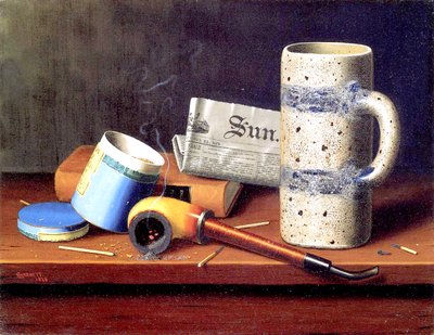 La boîte à tabac bleue - William Michael Harnett