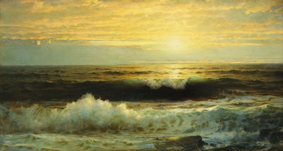 Un coucher de soleil orange, 1897 - William Trost Richards