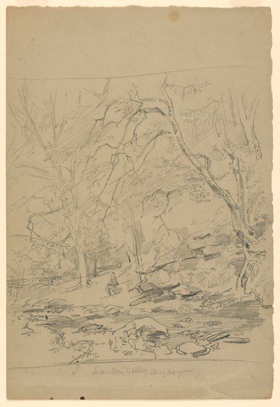 Étude de paysage, Lawton Valley, RI - William Trost Richards