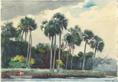 Chemise rouge, Homosassa, Floride - Winslow Homer