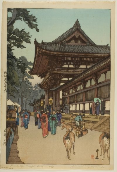 Porte du temple Diabutsu - Yoshida Hiroshi