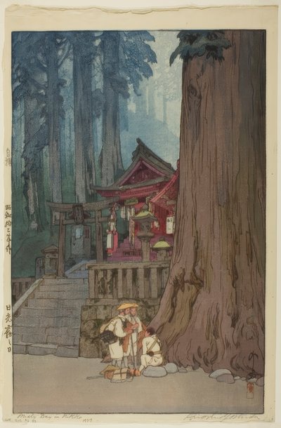 Jour brumeux à Nikko - Yoshida Hiroshi