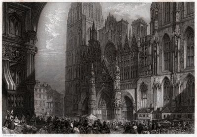 Cathédrale de Rouen, vers 1850 - . .