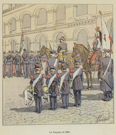 Le drapeau du 200e - after Louis Charles Bombled