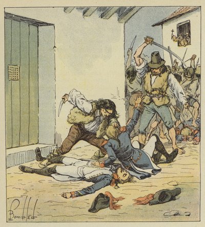 Massacre des Français à Vérone - after Louis Charles Bombled