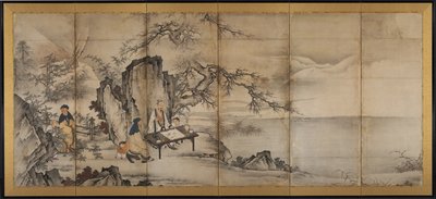 Les quatre accomplissements - attributed to Kano Shōei