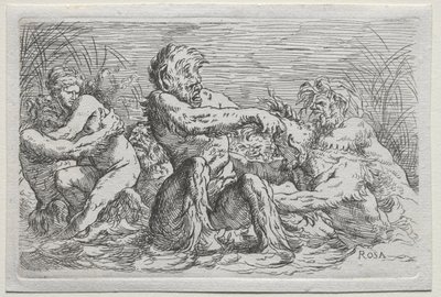 Dieux de la rivière - copy after Salvator Rosa