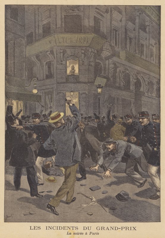 Émeutes à Paris - French School