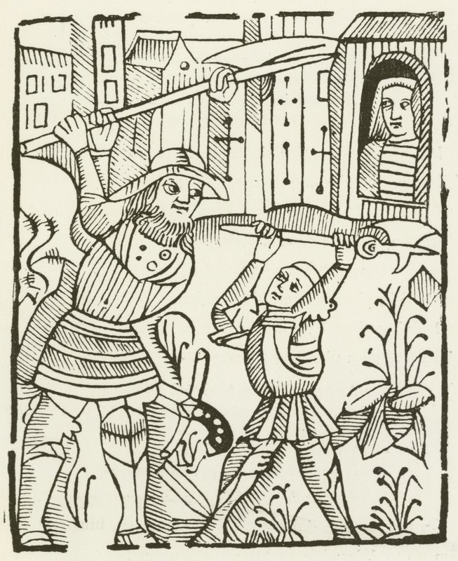 Guy de Warwick (gravure) - (after) English School