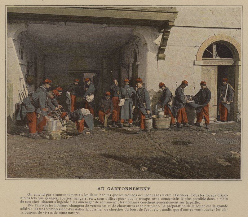 Au cantonnement - (after) French Photographer