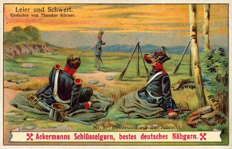 Chanson des confédérés avant la bataille - (after) German School