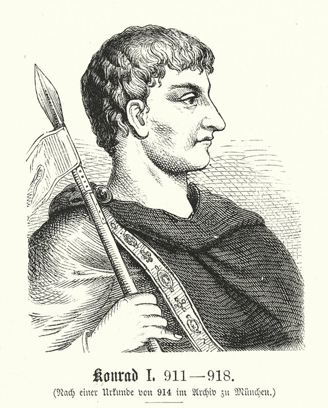 Konrad I, 881-918 - (after) German School
