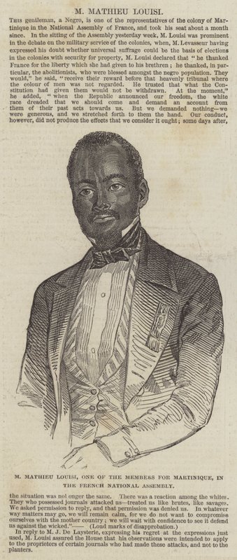 M Mathieu Louisi, Un des Membres de la Martinique, à l