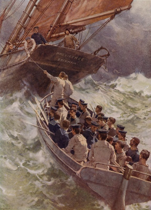 Ramassé en pleine mer - English School