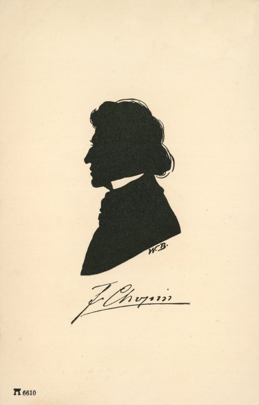 Silhouette de Frédéric Chopin - European School