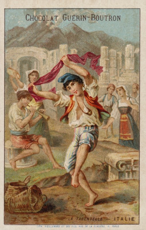 Danser la tarentelle, Italie - French School