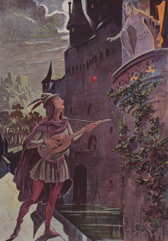 Le Troubadour - French School