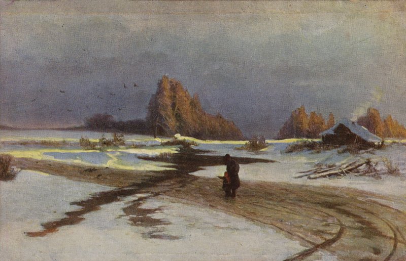 Le Dégel, 1871 - Russian School