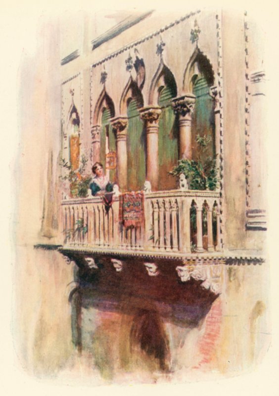 Balcon Palazzo Bragadin - A. Trevor Haddon