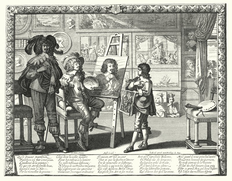 Le Noble Peintre (gravure) - Abraham (after) Bosse