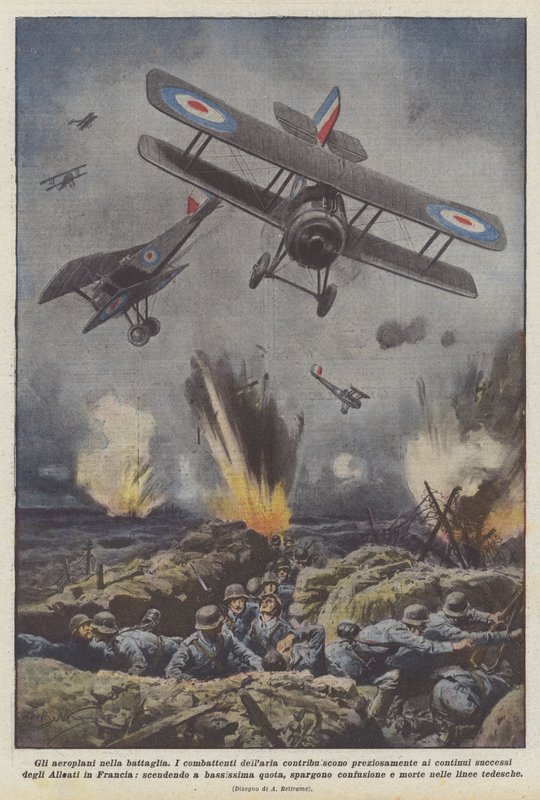 Les avions dans la bataille - Achille Beltrame