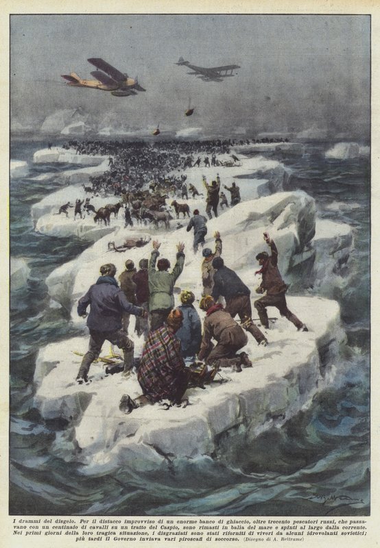 Les drames du dégel - Achille Beltrame