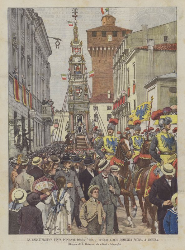 La fête populaire caractéristique de la Rua qui a eu lieu dimanche dernier à Vicence - Achille Beltrame