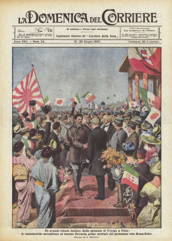Un grand triomphe italien - Achille Beltrame
