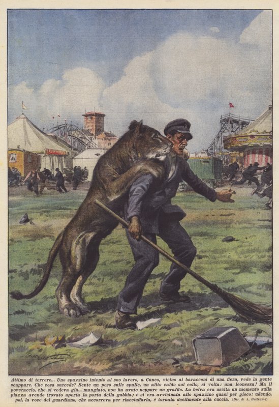 Moment de terreur - Achille Beltrame