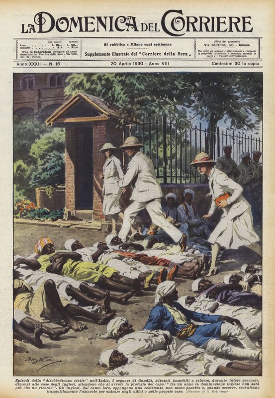 Épisodes de désobéissance civile en Inde - Achille Beltrame