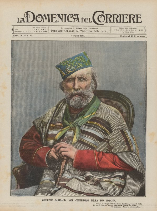 Giuseppe Garibaldi, au centenaire de sa naissance - Achille Beltrame