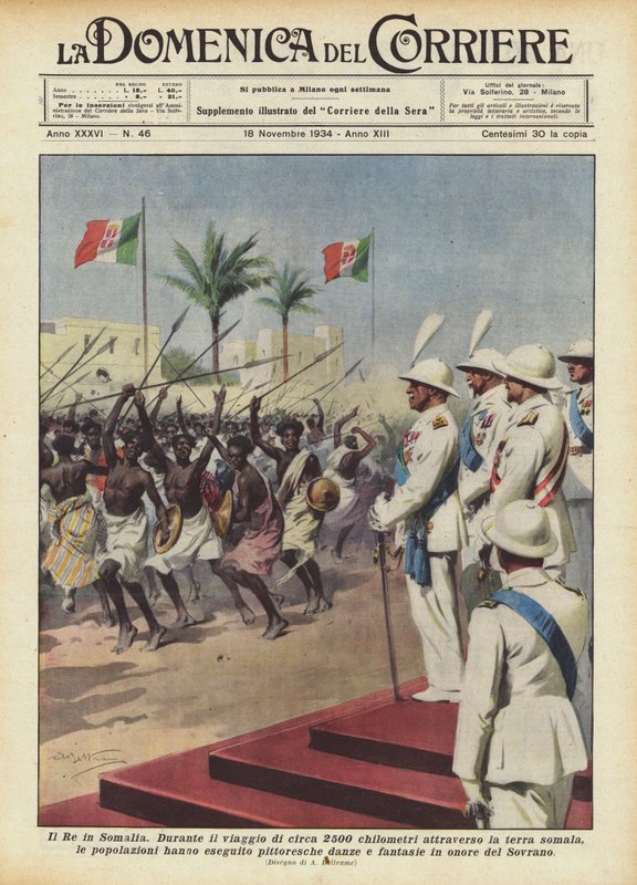Le Roi en Somalie - Achille Beltrame
