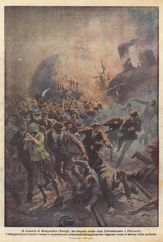 La catastrophe de Batignolles (Paris) - Achille Beltrame