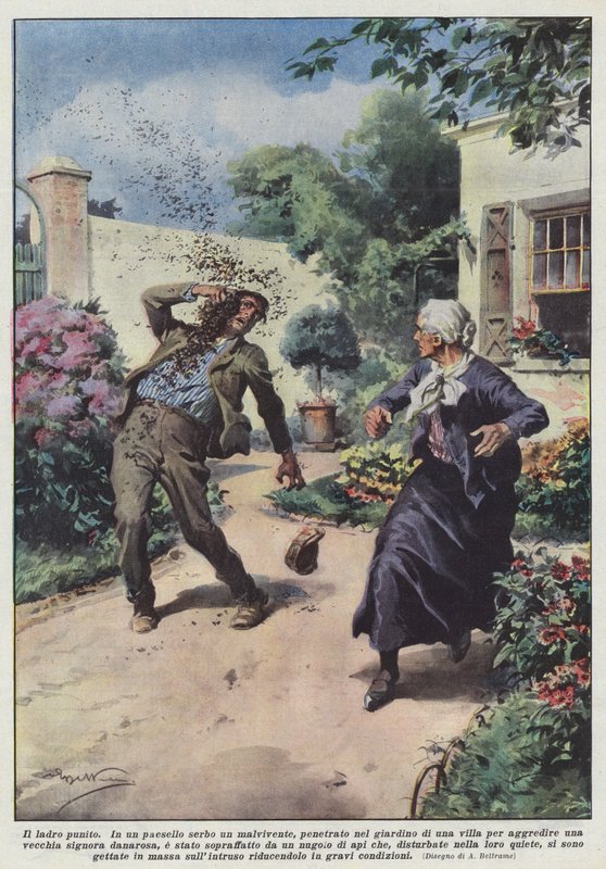 Le voleur puni - Achille Beltrame