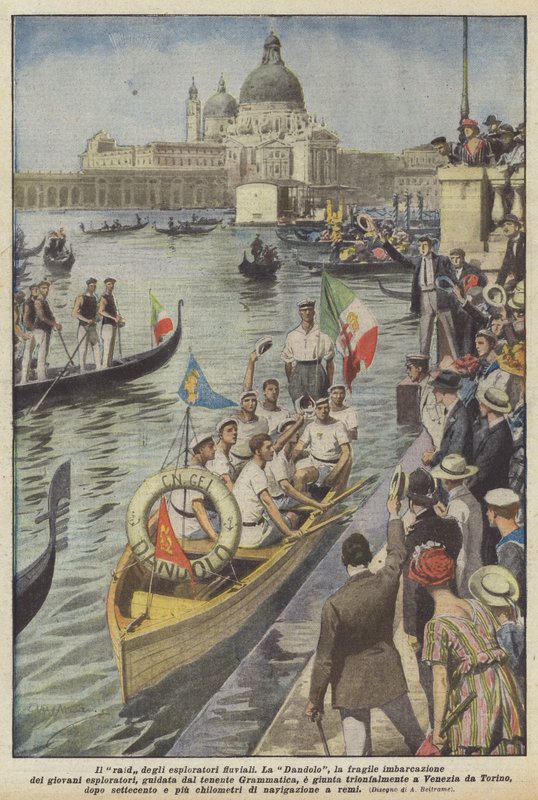 Le raid des explorateurs fluviaux - Achille Beltrame