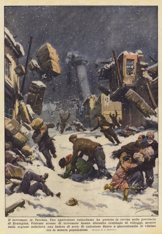 Le tremblement de terre en Turquie - Achille Beltrame