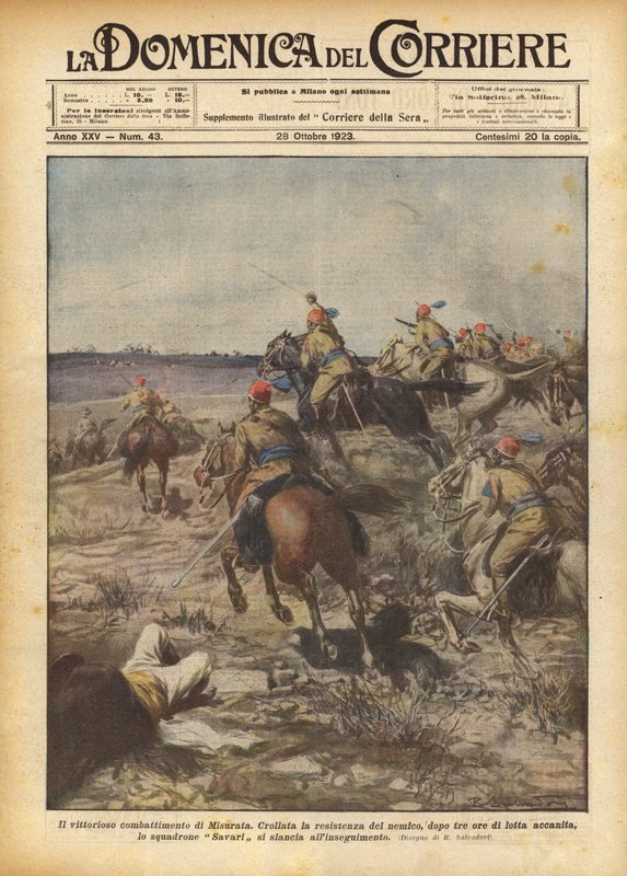 Le combat victorieux de Misurata - Achille Beltrame
