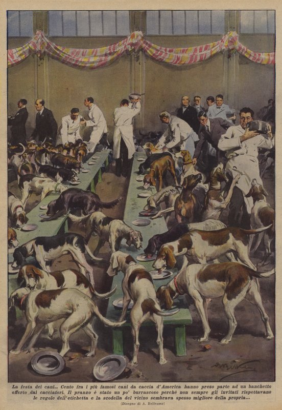 La fête des chiens - Achille Beltrame