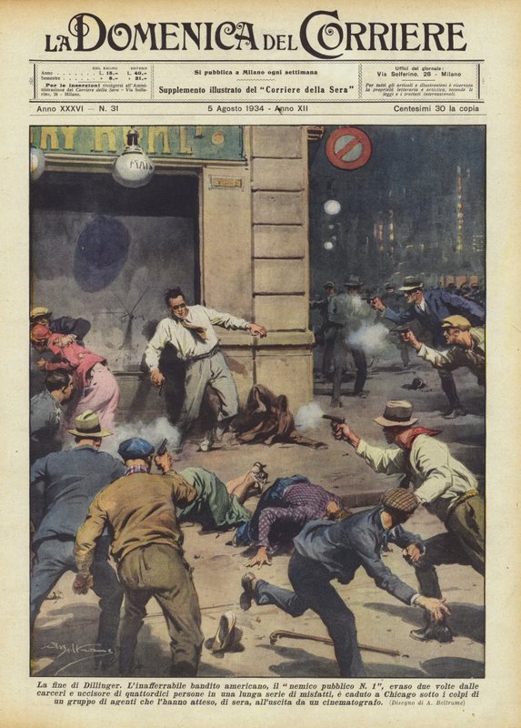 La fin de Dillinger - Achille Beltrame